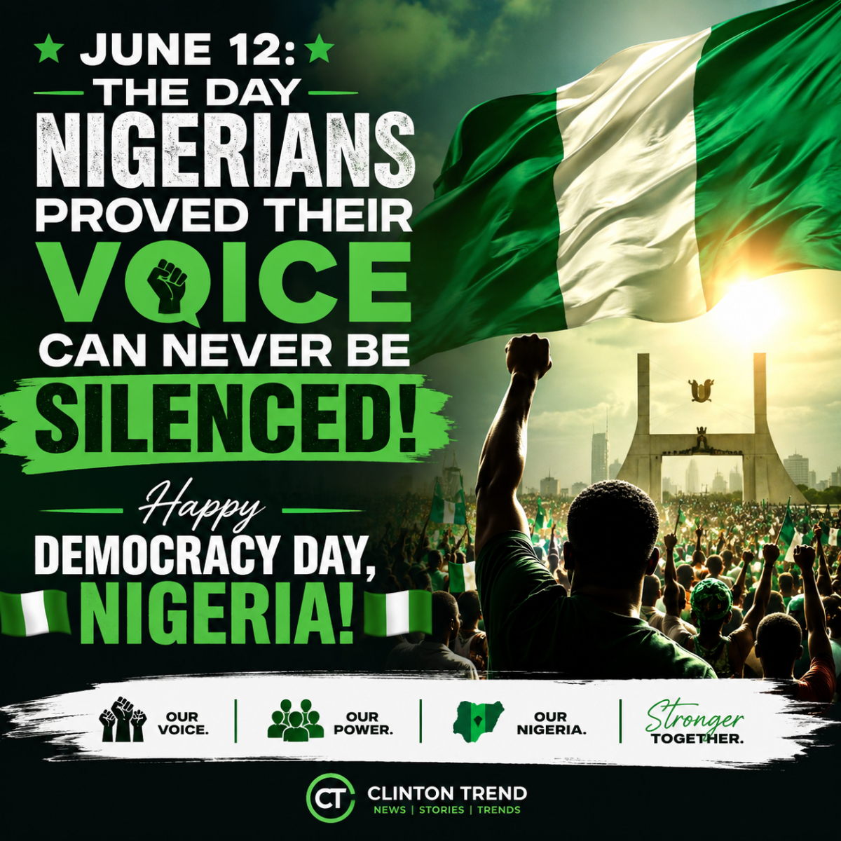 π₯π³π¬ JUNE 12: THE DAY NIGERIANS PROVED THEIR VOICE CAN NEVER BE SILENCED! π³π¬π₯
Today, we celebrate...