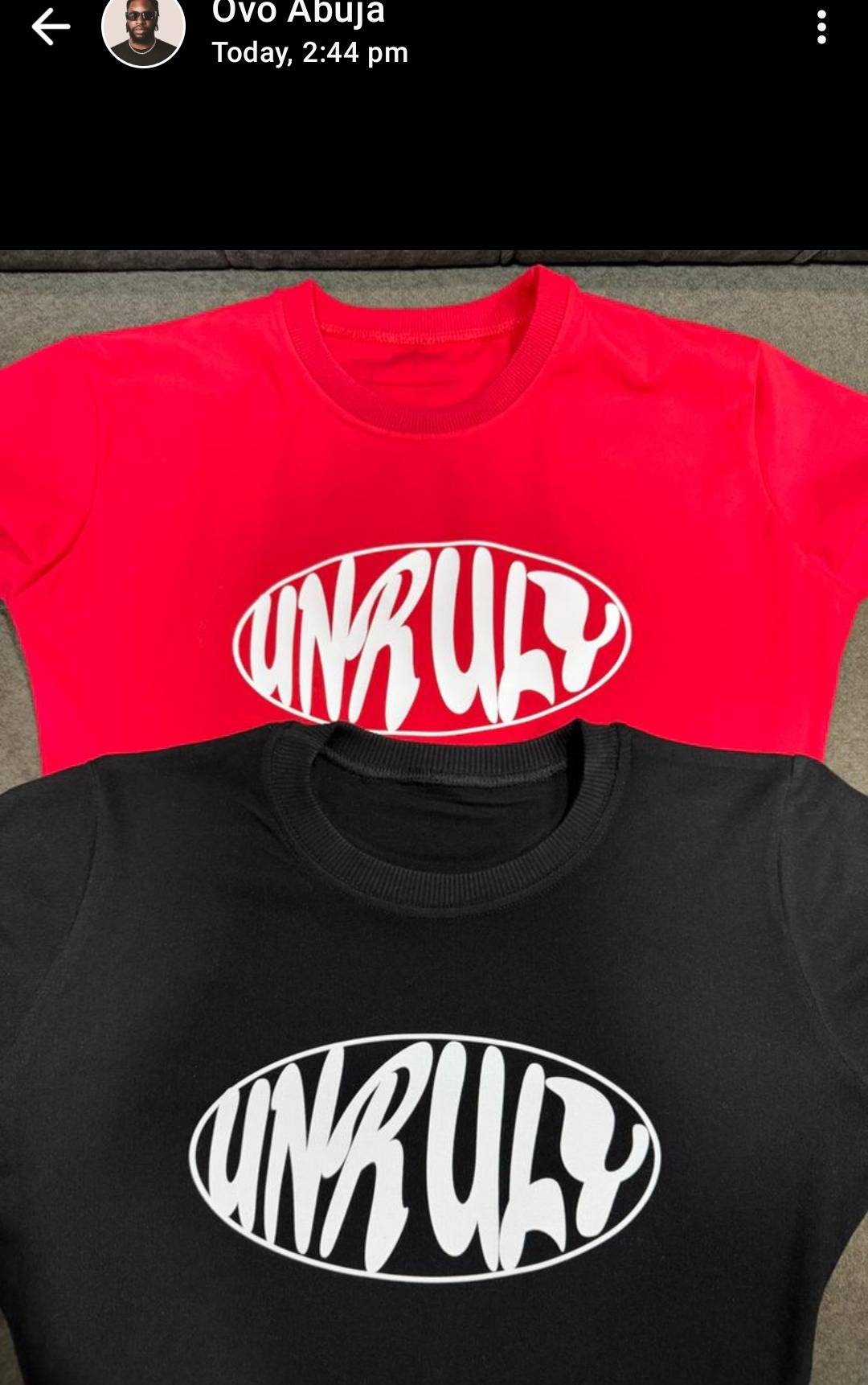 Place your orders for Nationwide Delivery ๐ฏ
https://unrulyclothing1.bumpa.shop...