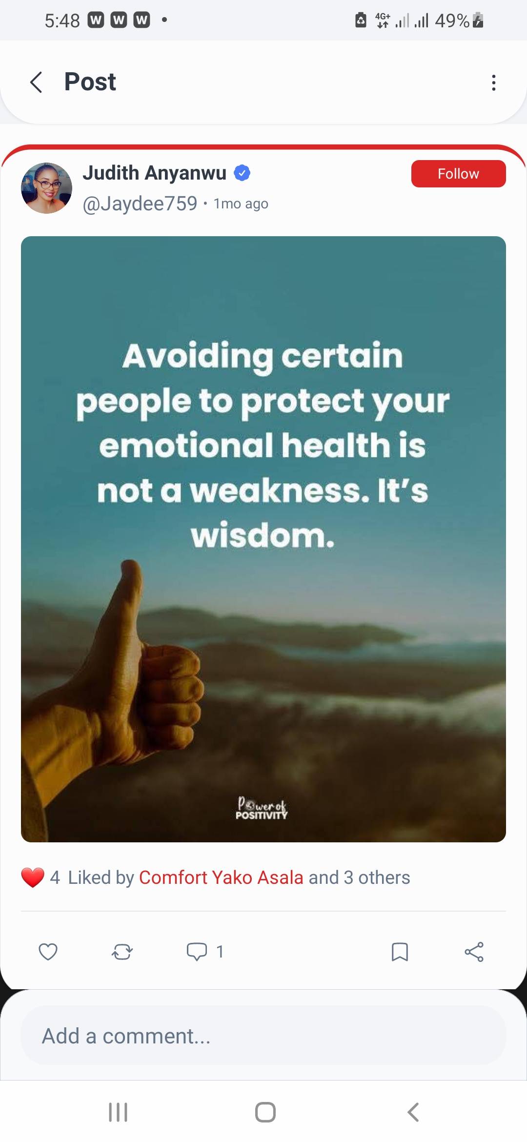 Protecting My Peace