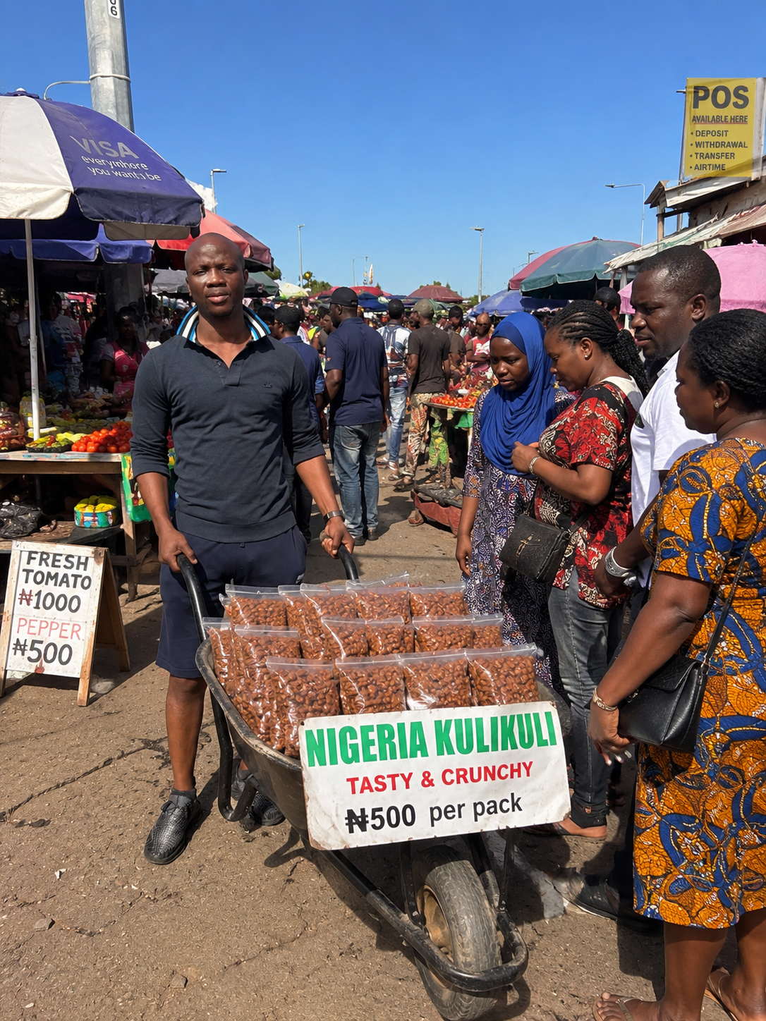 I’m starting my Kuli-Kuli business today in Kuto Market, taking the advice from Evil Mother in Boudi...