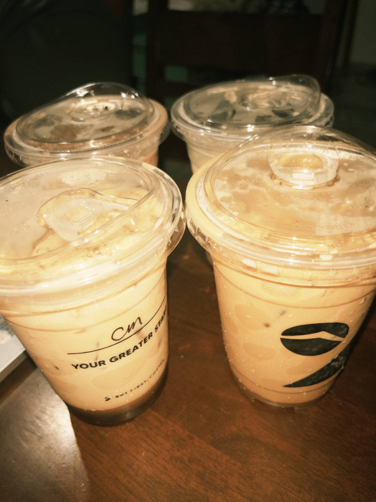when the group order hits different mid-shift โ๐ง coffee is the real MVP when youโre grinding. name...