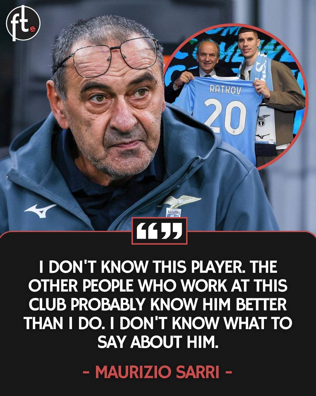 ๐ ๐ง๐๐ฅ๐ข๐ช๐๐๐๐: When Lazio signed striker Petar Ratkov in January for โฌ13M and manager Maurizio Sarri...