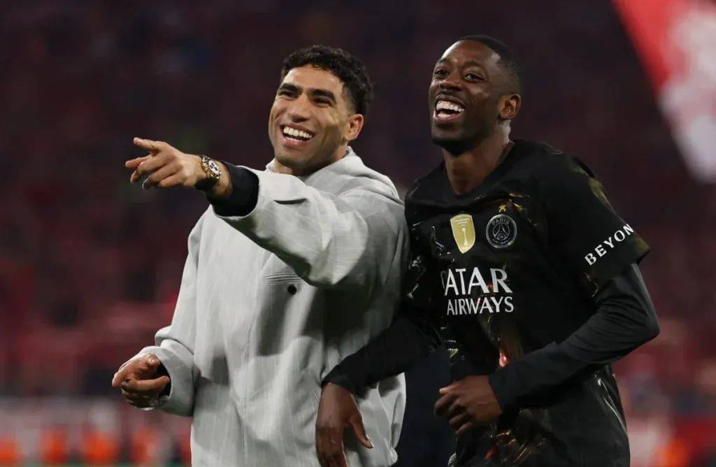 Dembele, Hakimi back in PSG training ahead of Champions League final
Ousmane Dembele and Achraf Hak...