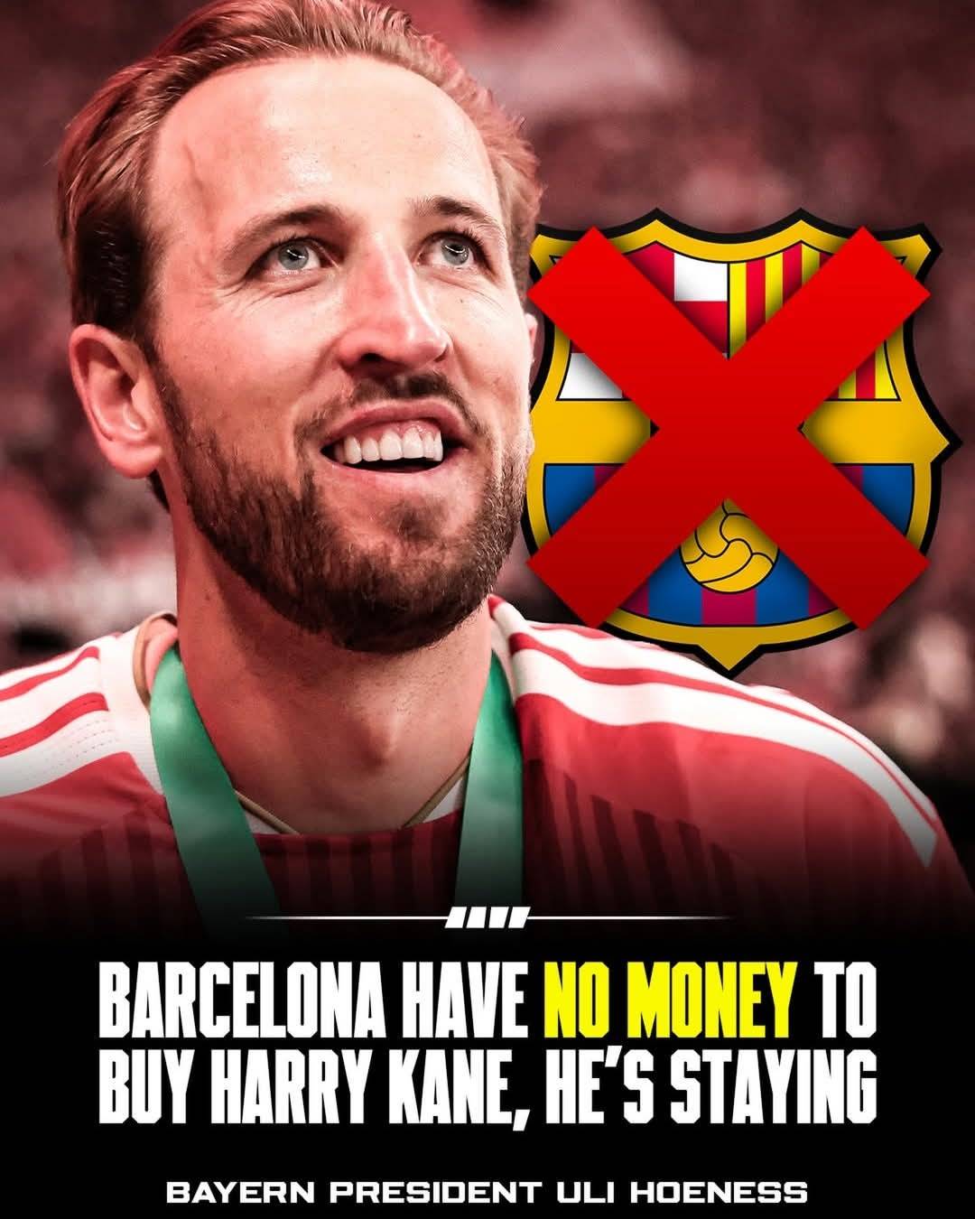 π¨ ππ
π
πππππ: Bayern announce Harry Kane will ππππ and say Barcelona have βππ πππππβ to try sign him...