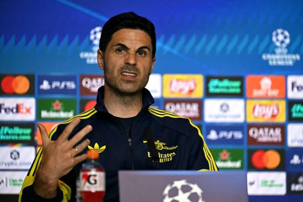 Champions League final: Arteta urges Arsenal to make history against PSG
Arsenal coach, Mikel Artet...