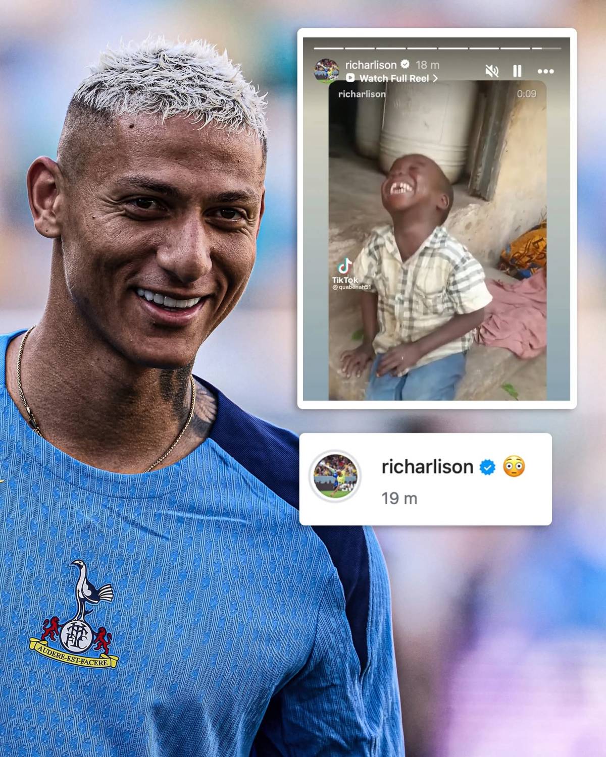 Richarlison posting this after Arsenal lost the Champions League final... ๐
