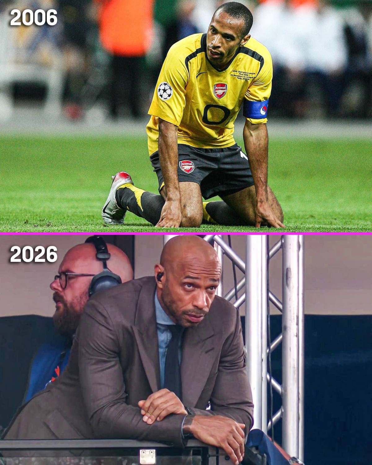 20 years apart, the same heartbreak for Thierry Henry 💔