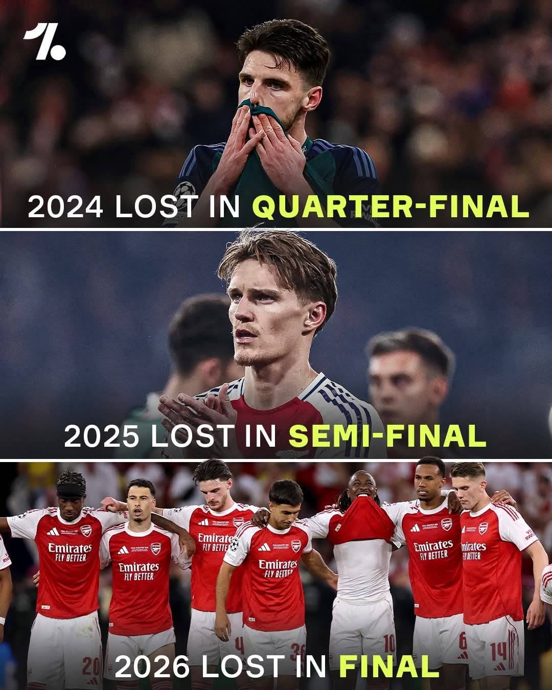 Arsenal are only getting better and better in the Champions League... could 2027 be their year❓🏆