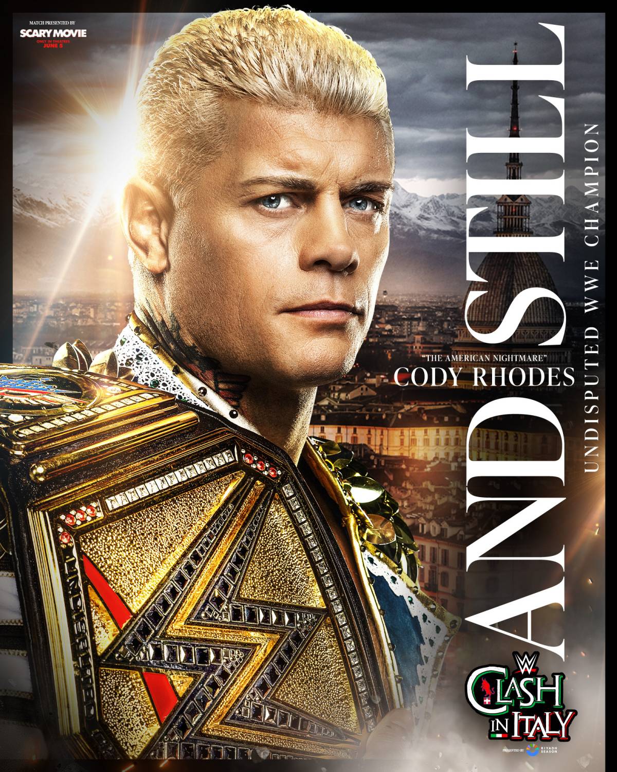 #ANDSTILL
@CodyRhodes RETAINS the Undisputed WWE Title at #WWEClash in Italy!