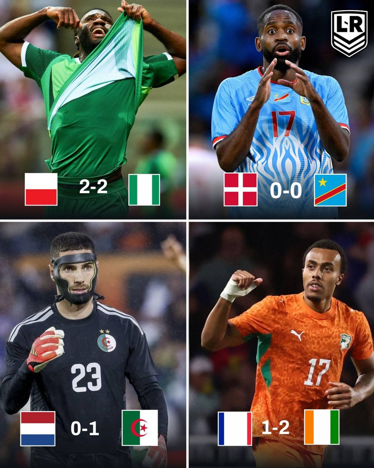 African teams against European teams in the last couple of days.
๐ต๐ฑ Poland 2-2 Nigeria ๐ณ๐ฌ
๐ฉ๐ฐ Denm...