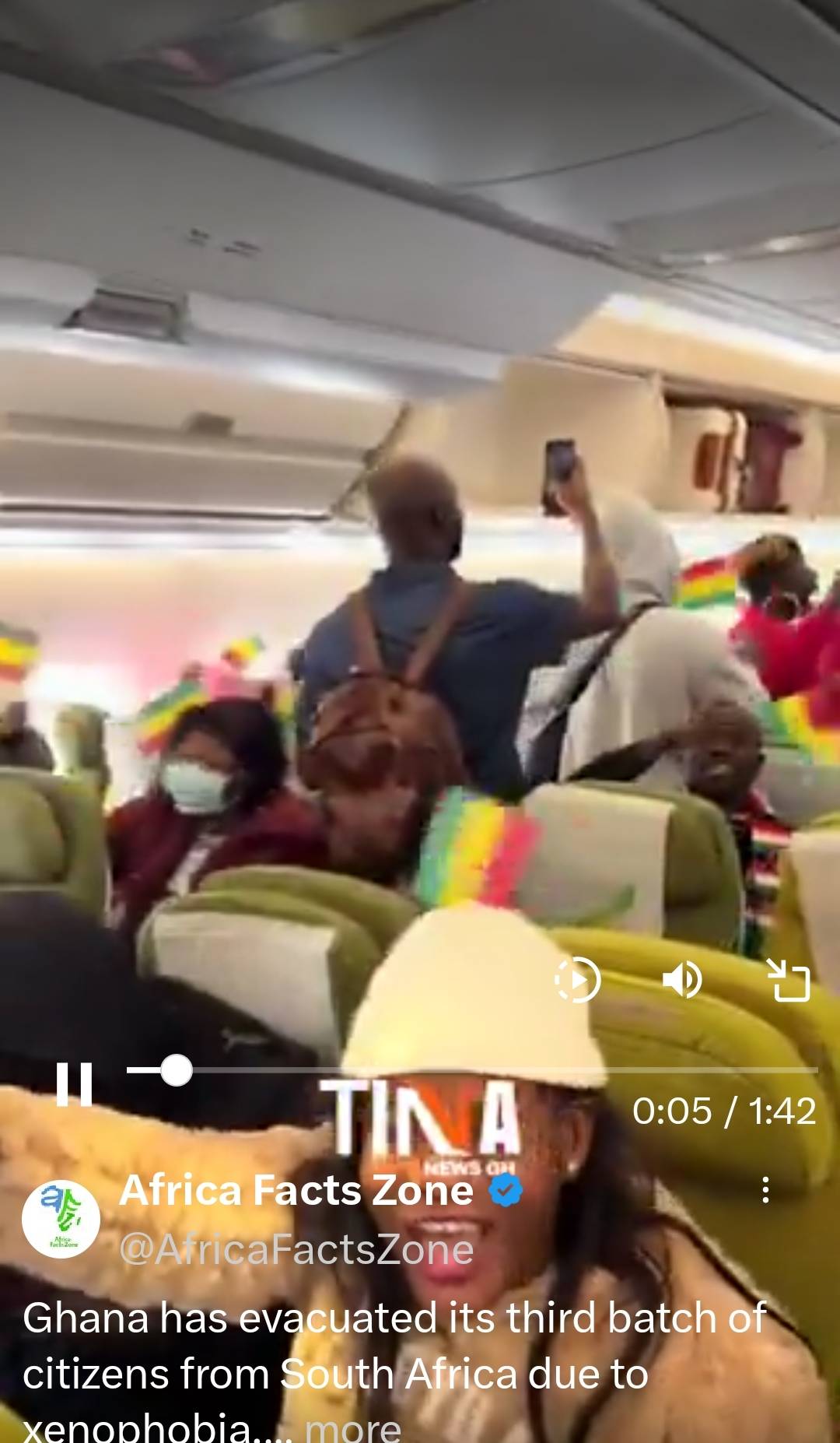 Ghana has evacuated its third batch of citizens from South Africa due to xenophobia.
1,000 Ghanaian...