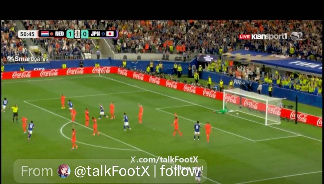 ๐จ๐จ| GOAL: NAKAMURA EQUALIZES FOR JAPAN!!!
Netherlands 1-1 Japan