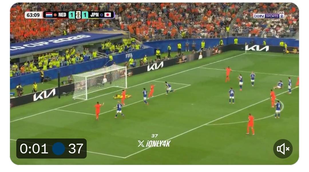 ๐จ๐จ| GOAL: SUMMERVILLE PUTS NETHERLANDS BACK IN FRONT!!
Netherlands 2-1 Japan