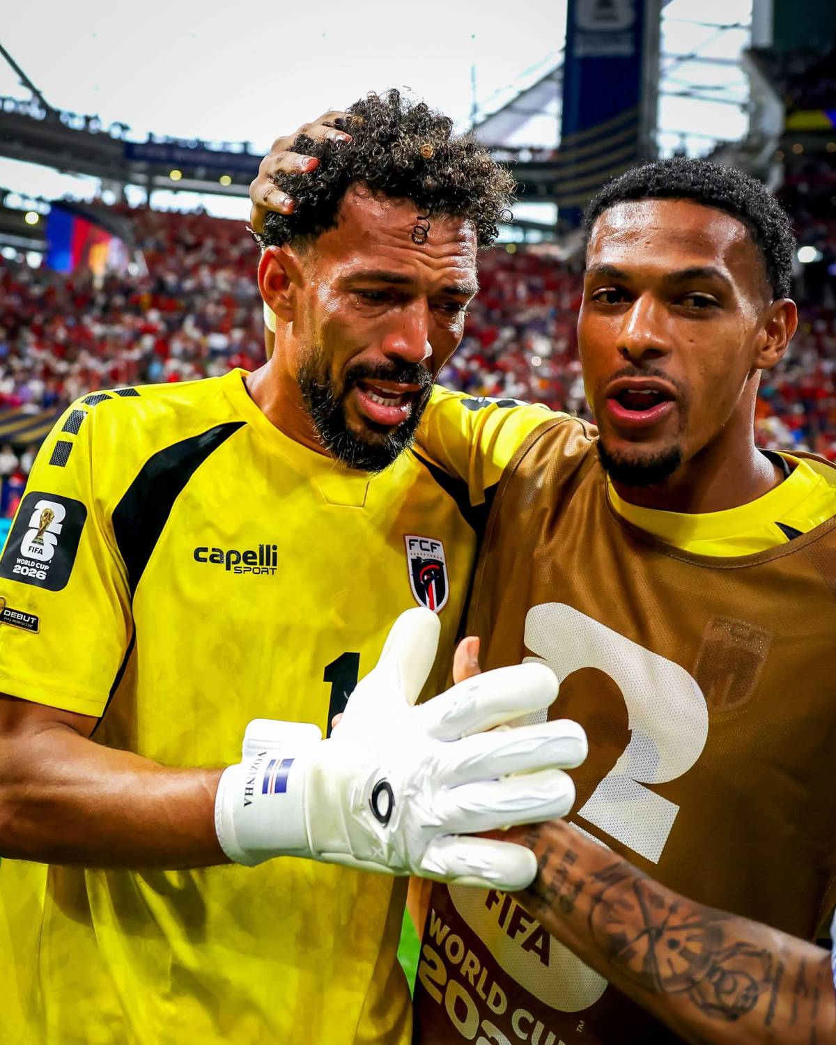 Vozinha was in tears after his heroic performance earned a clean sheet and Cabo Verde's first-ever W...