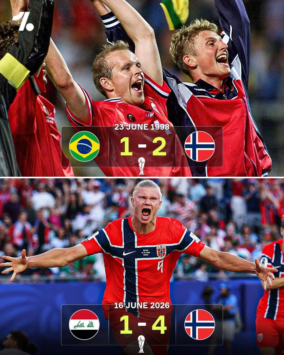 For the first time in 28 years, Norway have won a game at a World Cup ๐คฉ ๐ณ๐ด
Their new golden genera...