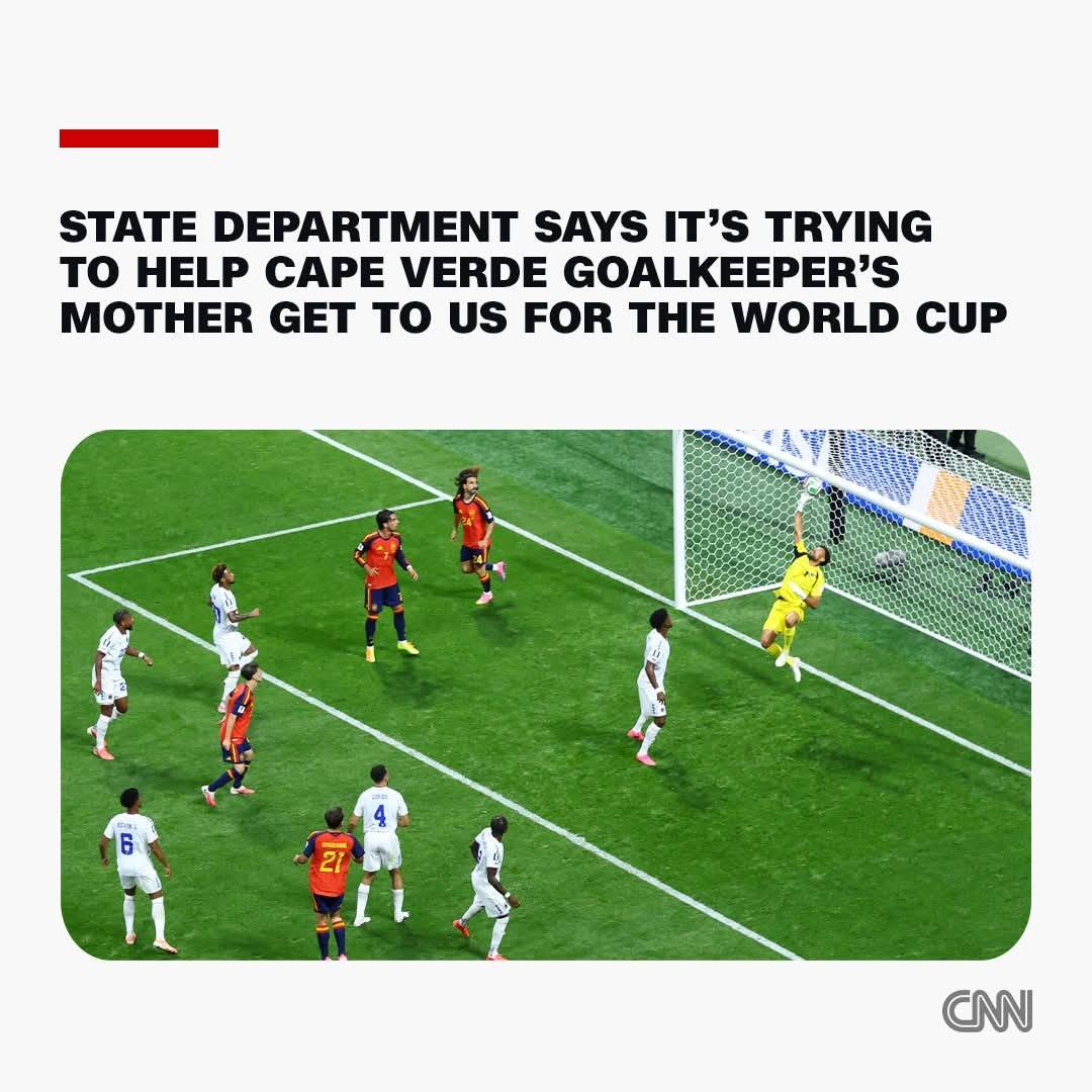 The US State Department is trying to help get Cape Verde goalkeeper Vozinha’s mother to the United S...