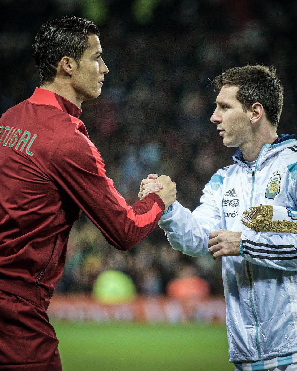 π Leo Messi and Cristiano Ronaldo are the only ππ°π¨ π©π₯ππ²ππ«π¬ in history to score in ππ’π―π different Wo...
