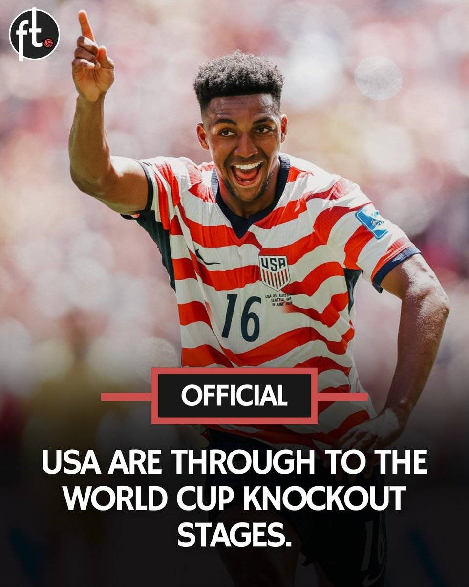 π¨ π’πππππππ: USA have qualified for the last 32 of the World Cup after a 2-0 win over Australia.
β
...