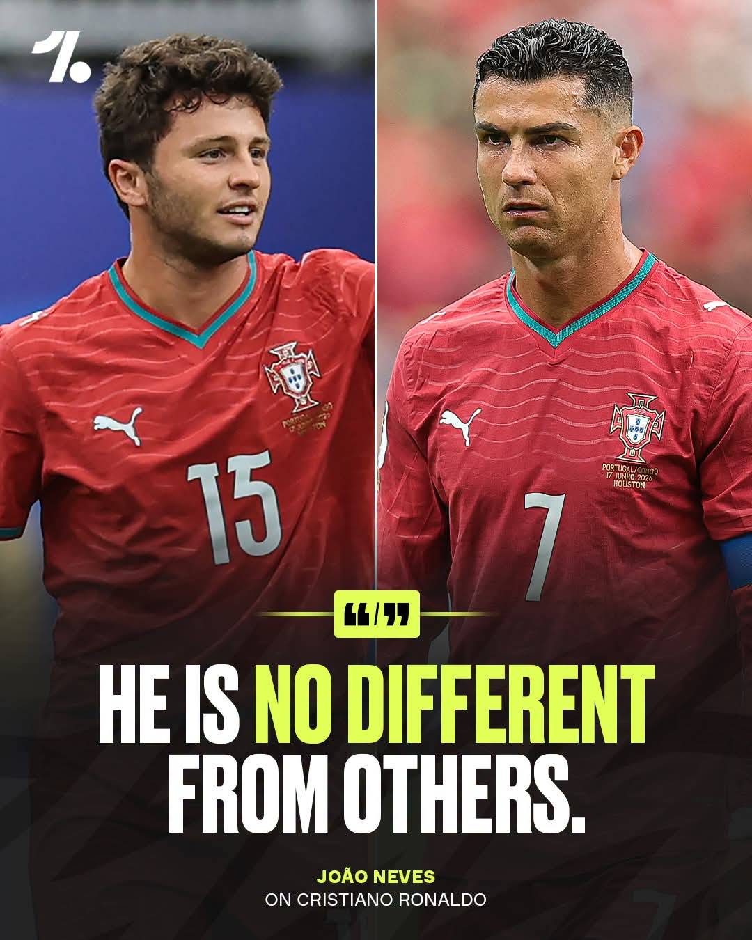 João Neves has come under criticism for his comments about Cristiano Ronaldo, with his latest Instag...