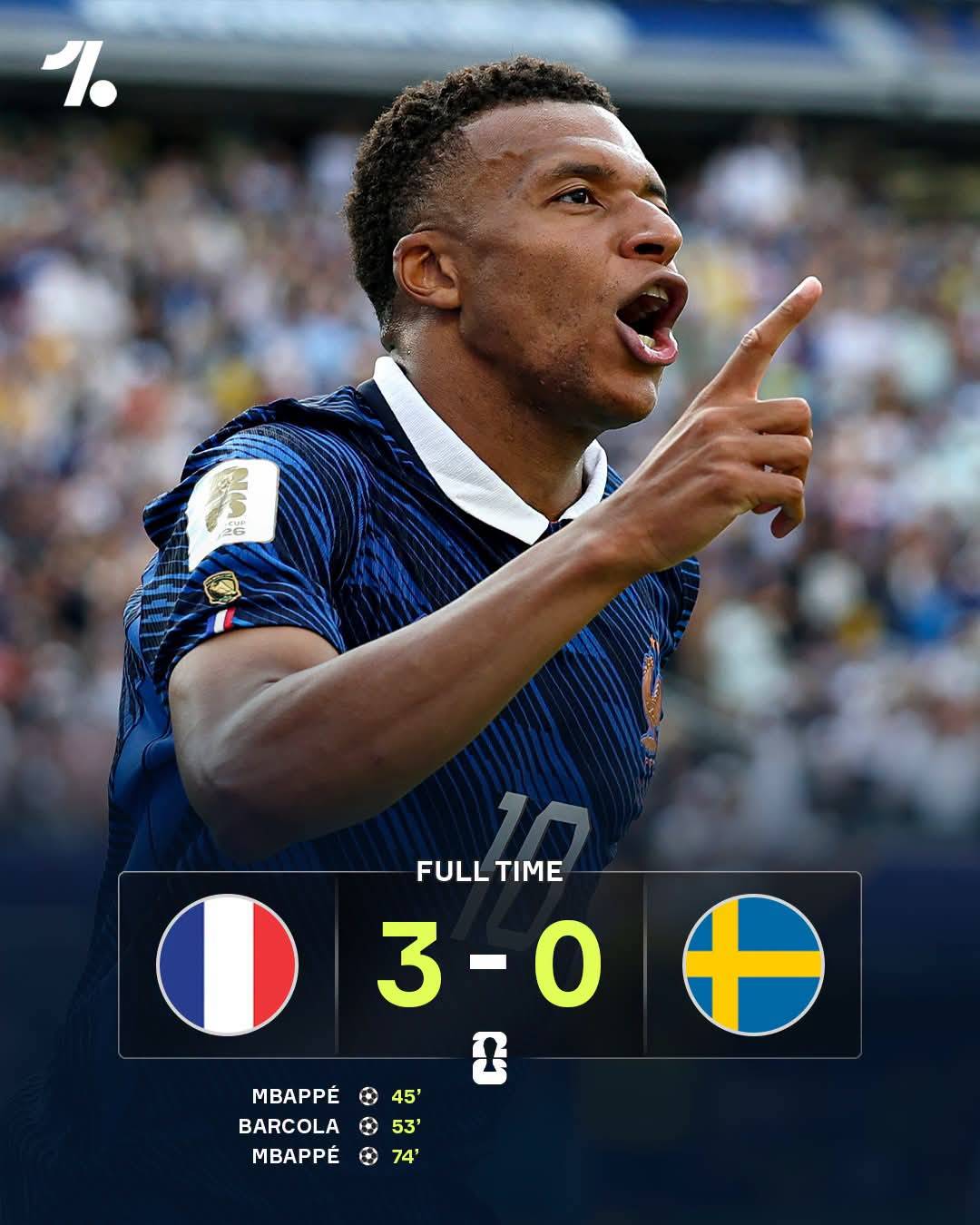 France dispatch of Sweden and march on into the last 16 of the 2026 World Cup after a Kylian Mbappé...