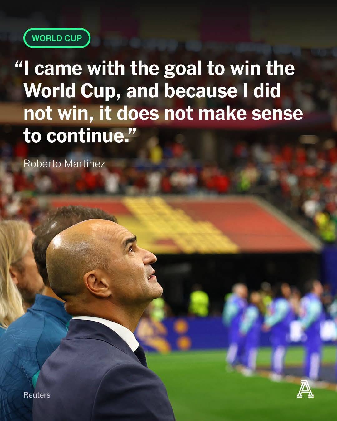 Roberto Martinez has confirmed he will leave his role as Portugal coach following their World Cup la...