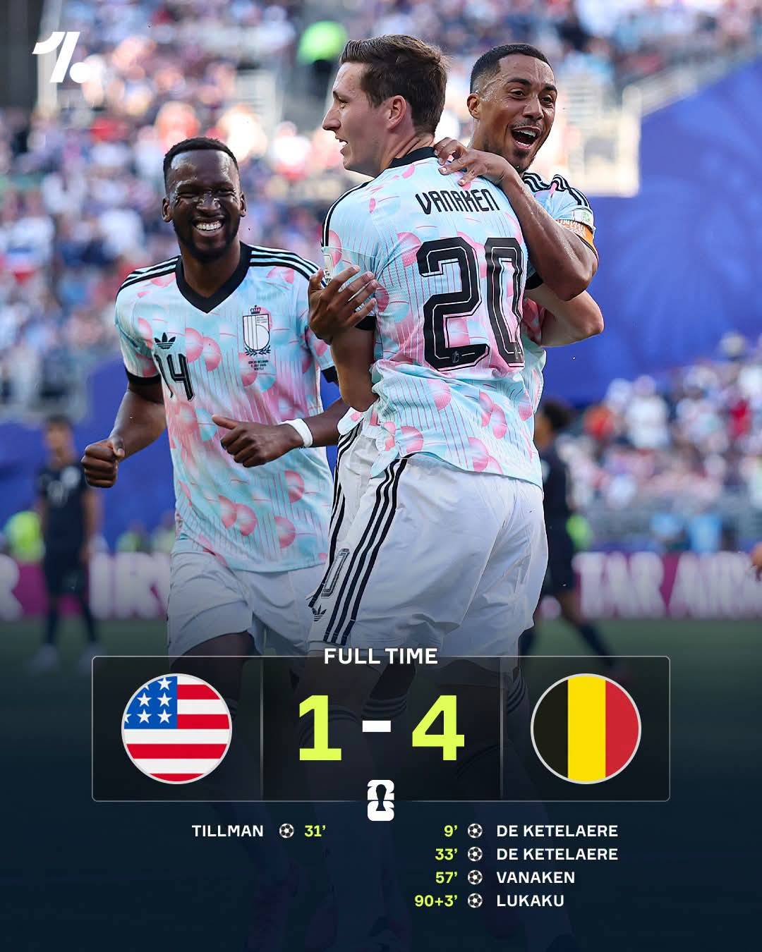 Belgium dismantle the U.S. to book their place in the World Cup quarterfinals ๐ง๐ช