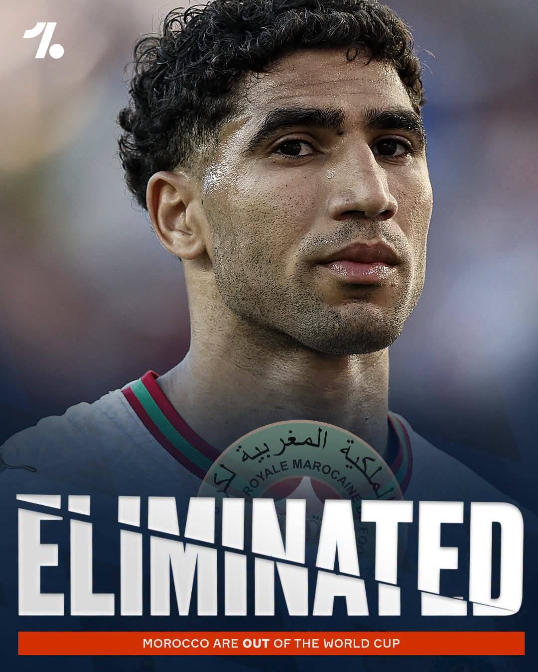 It's the end of the road for Morocco at the hands of France, just like in 2022...๐
