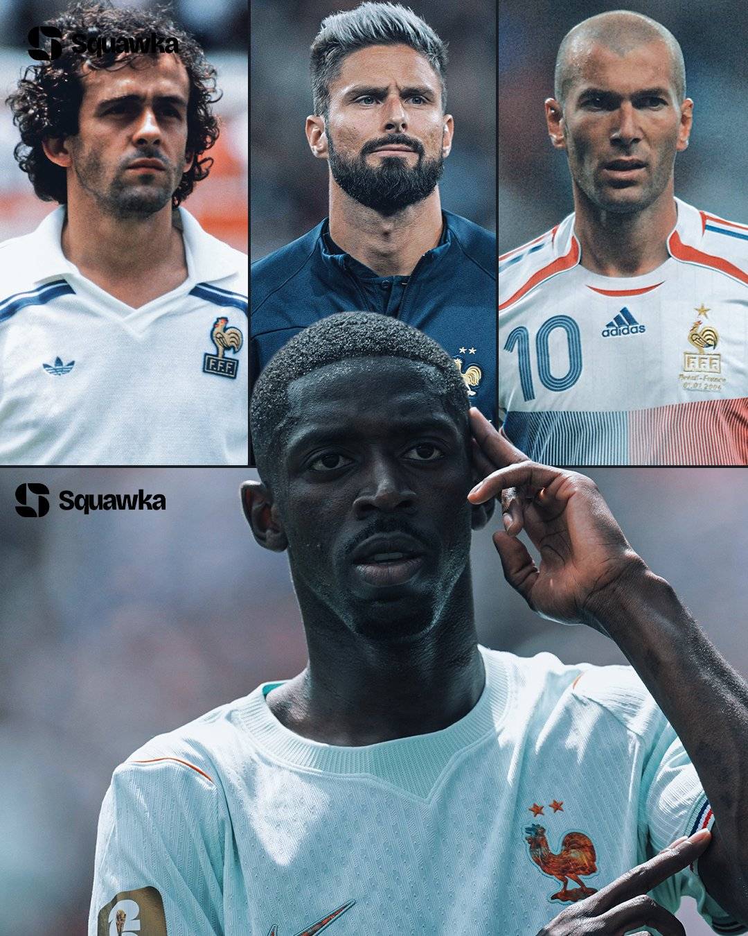 Ousmane Dembélé has now scored the same amount of World Cup goals for France as Michel Platini, Oliv...