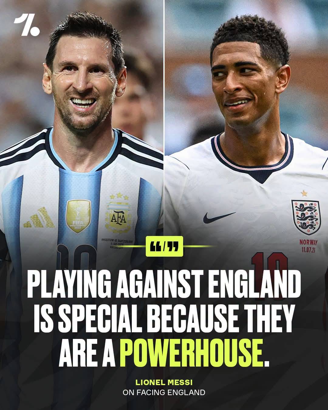 Lionel Messi is excited about the prospect of playing England for the first time in the World Cup se...