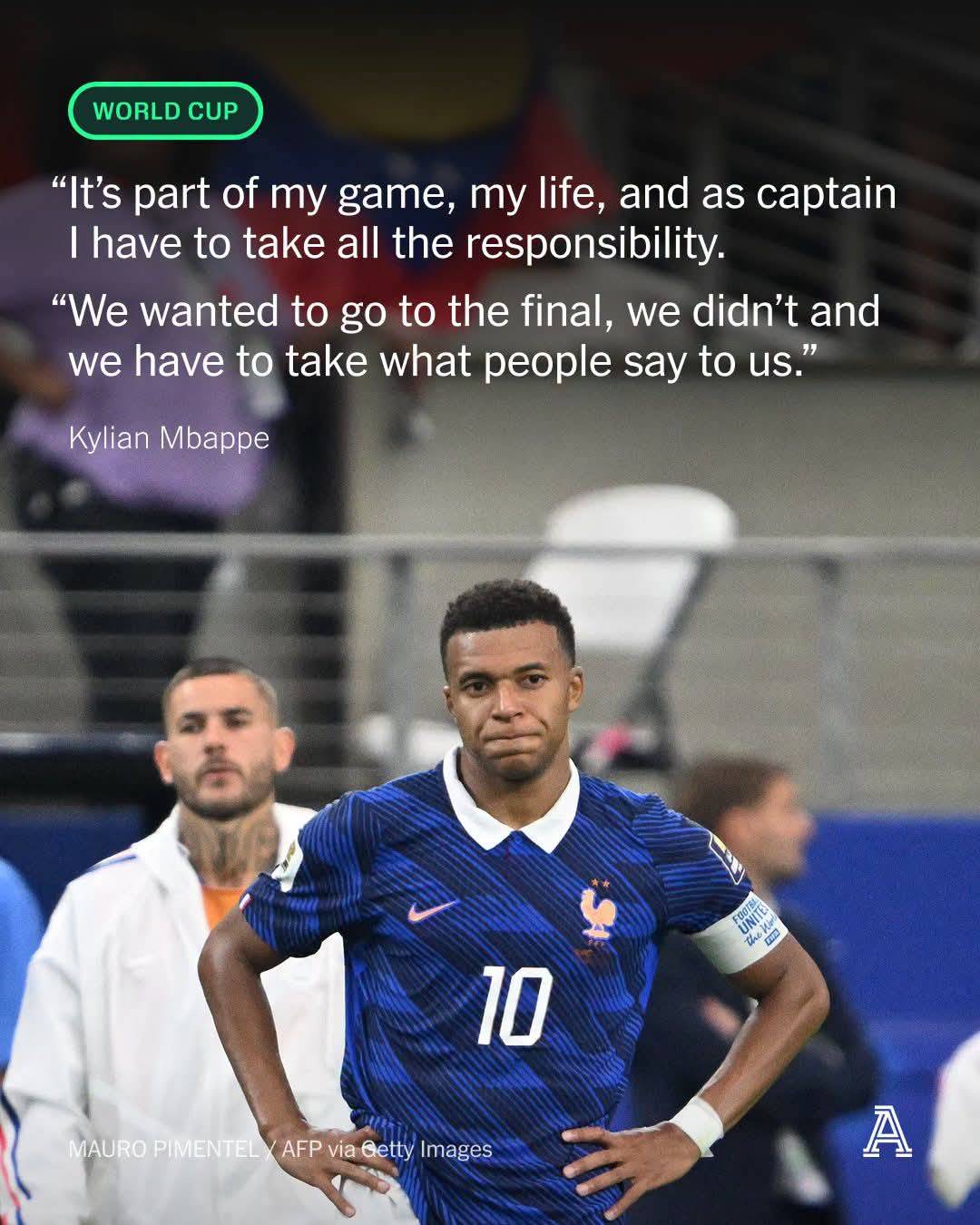 Dejected by France's World Cup exit at the hands of Spain, Kylian Mbappe was in rather reflective mo...