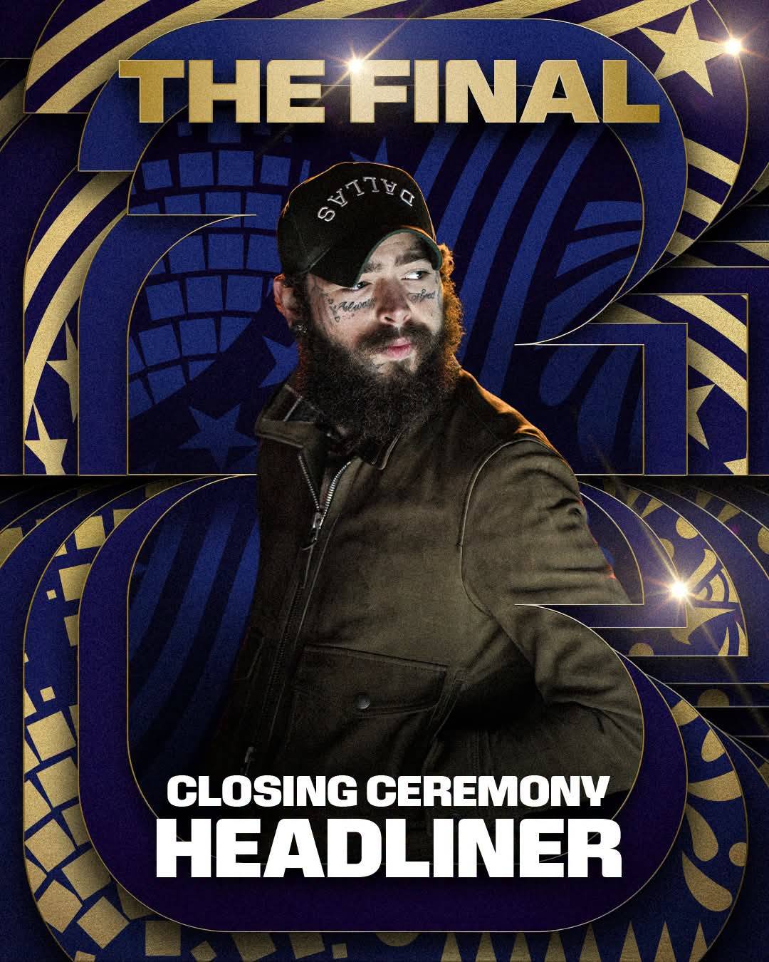 Post Malone will headline the FIFA World Cup 2026™ Closing Ceremony!
The biggest #FIFAWorldCup in...