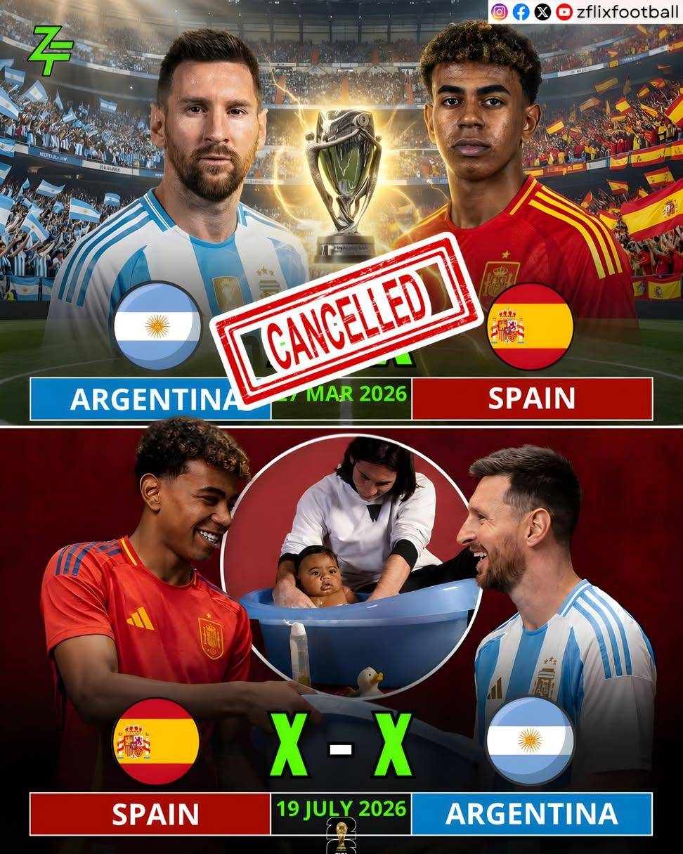 👀🏆 The World Cup final will feature the exact 𝐬𝐚𝐦𝐞 𝐦𝐚𝐭𝐜𝐡𝐮𝐩 𝐚𝐬 𝐭𝐡𝐞 𝐜𝐚𝐧𝐜𝐞𝐥𝐥𝐞𝐝 𝐅𝐢𝐧𝐚𝐥𝐢𝐬𝐬𝐢𝐦𝐚.

The Fina...