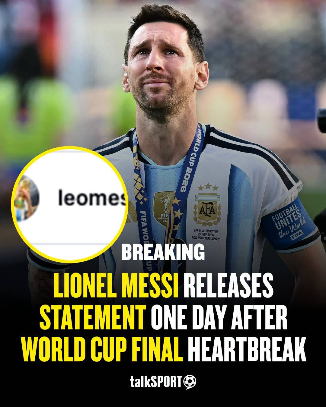 ‘Thank you’ – Lionel Messi gives emotional statement one day after World Cup heartbreak
Lionel Mess...