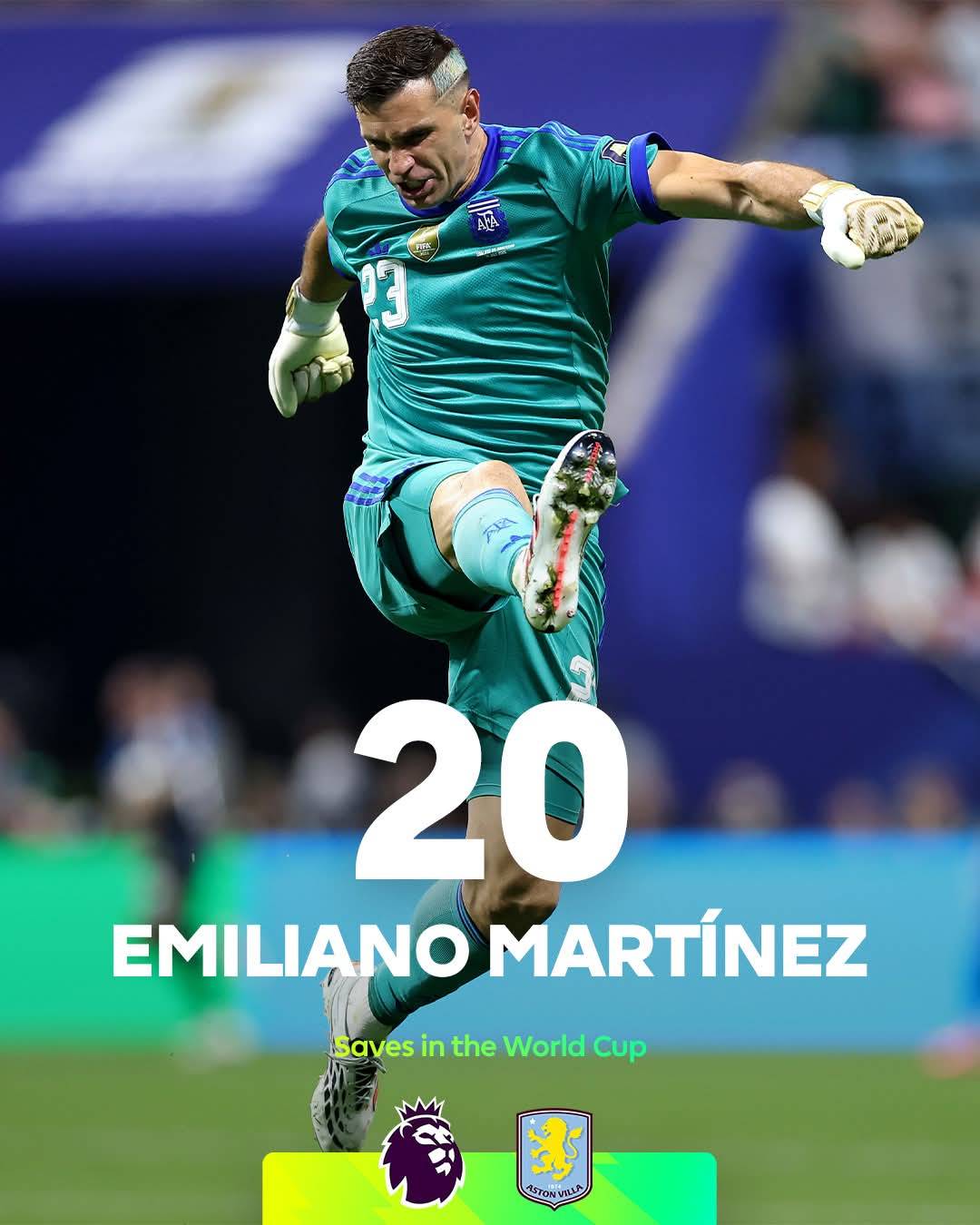 Emi Martinez at World Cup 2026 ๐งค๐ฆ๐ท
๐งค 20 saves across the tournament
๐งค 11 saves in the final alon...