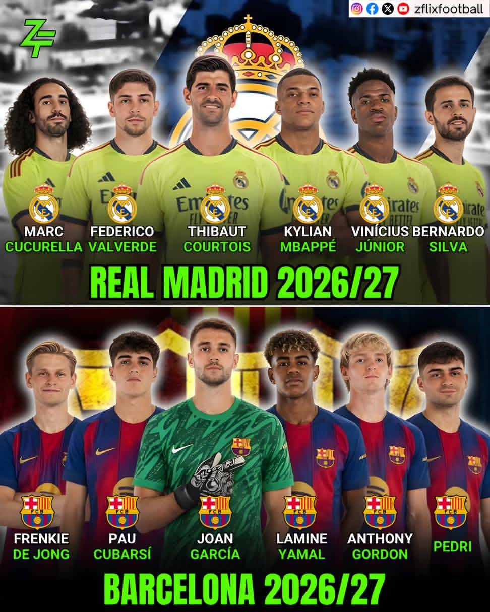 βͺ The 2026/27 season marks the start of a new era! Real Madrid and Barcelona have unveiled their im...