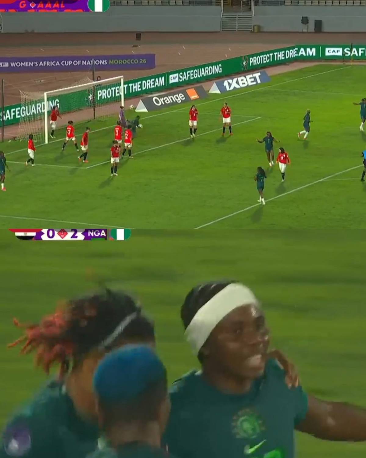 45+1โ | GOAAALLL!!!
๐ช๐ฌ 0-2 ๐ณ๐ฌ
Monday Gift doubles Nigeria lead.
#WAFCON2026