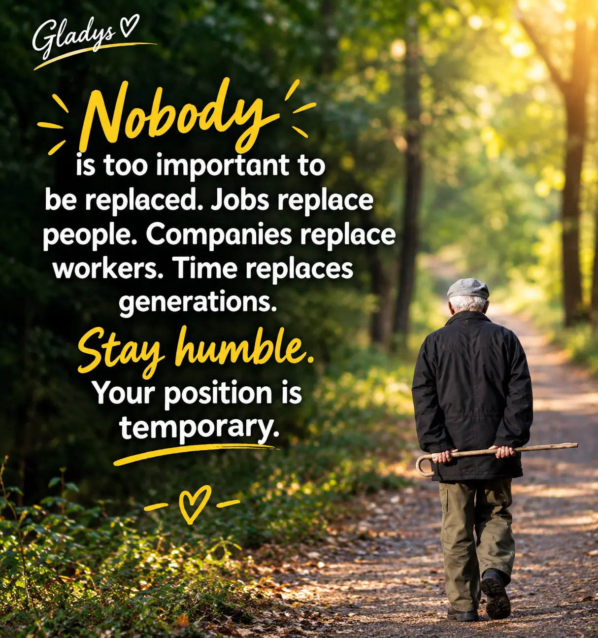 Stay humble