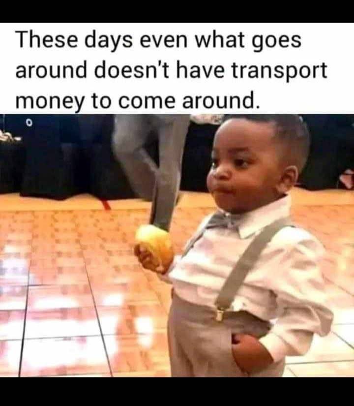 We all can testify to the cost of transportation nowðŸ˜