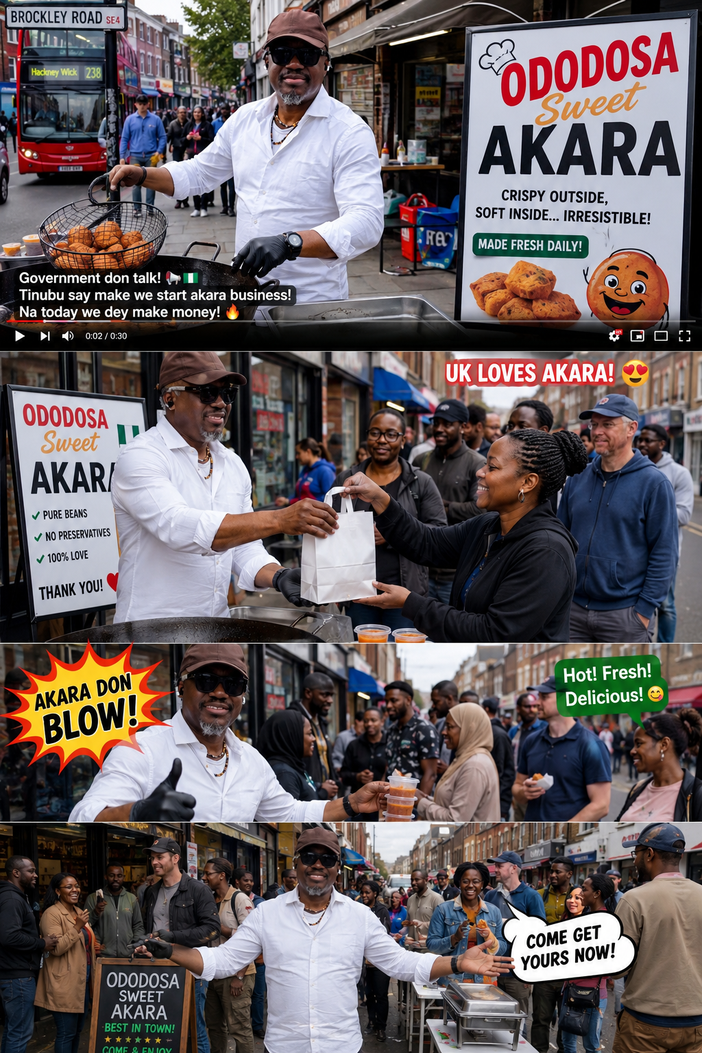Our new Akara business is booming in UK.