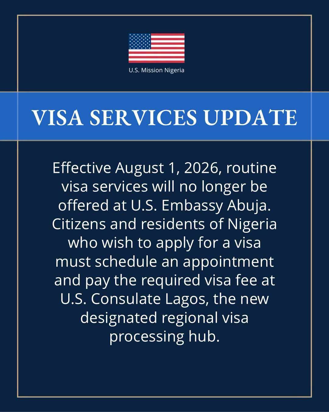 The U.S. Department of State is realigning visa operations in Africa to regional hubs as part of a l...