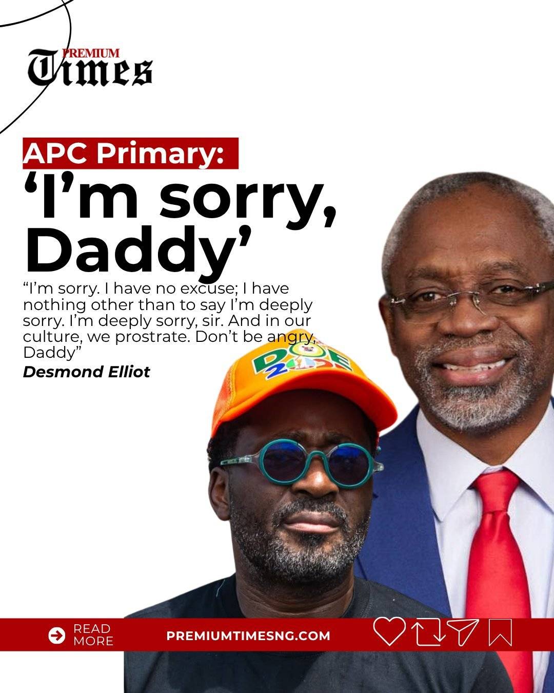 "I am sorry Daddy"