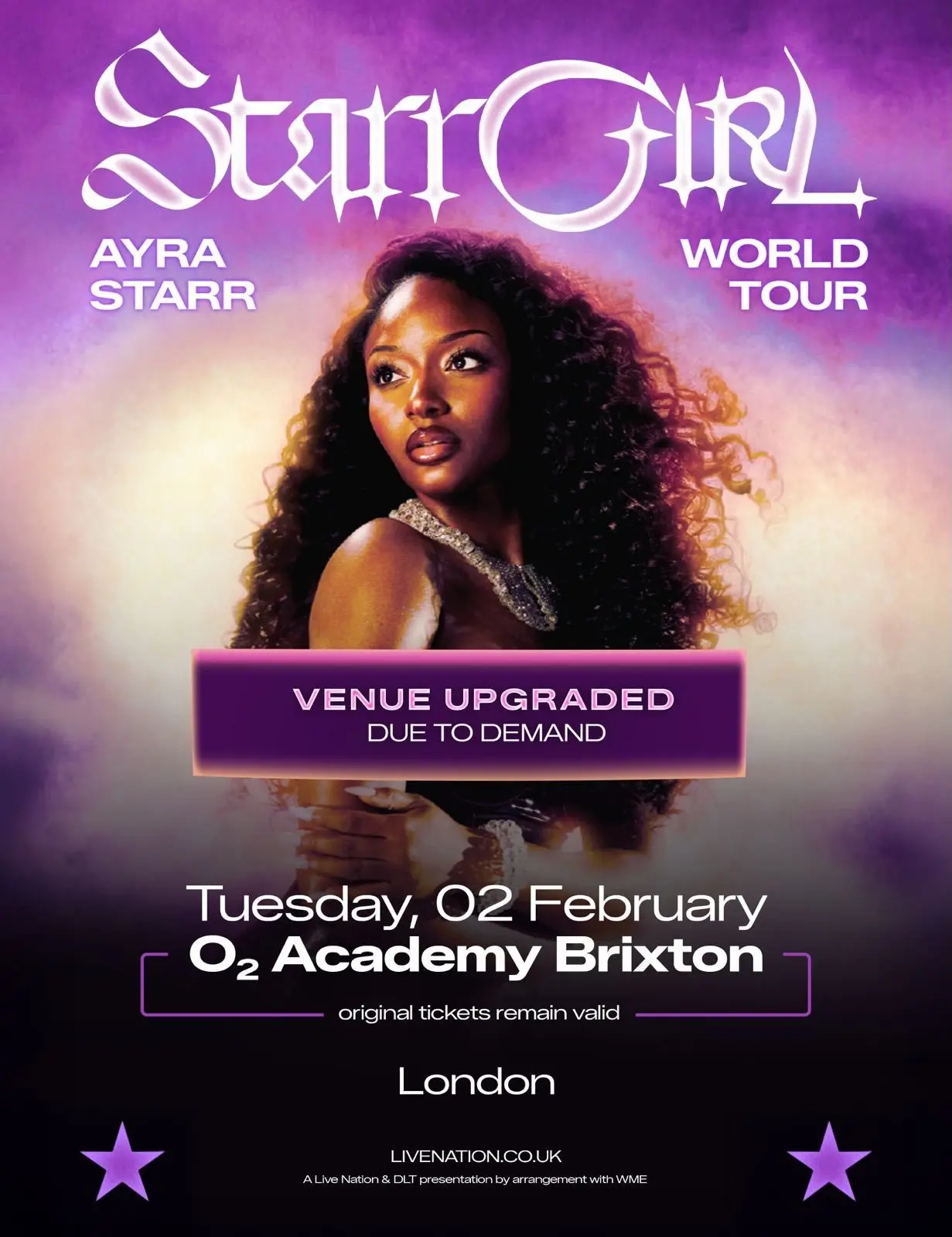 Ayra Starr's London show presale tickets have been sold out, and the venue has been upgraded to 4,92...
