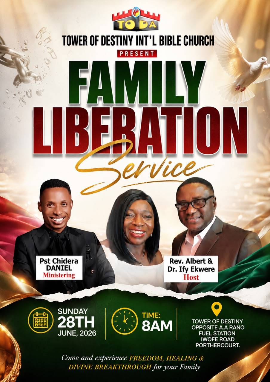 ๐ A FRIENDLY REMINDER!
This coming Sunday, join us for our FAMILY LIBERATION SERVICE.
It shall be a...