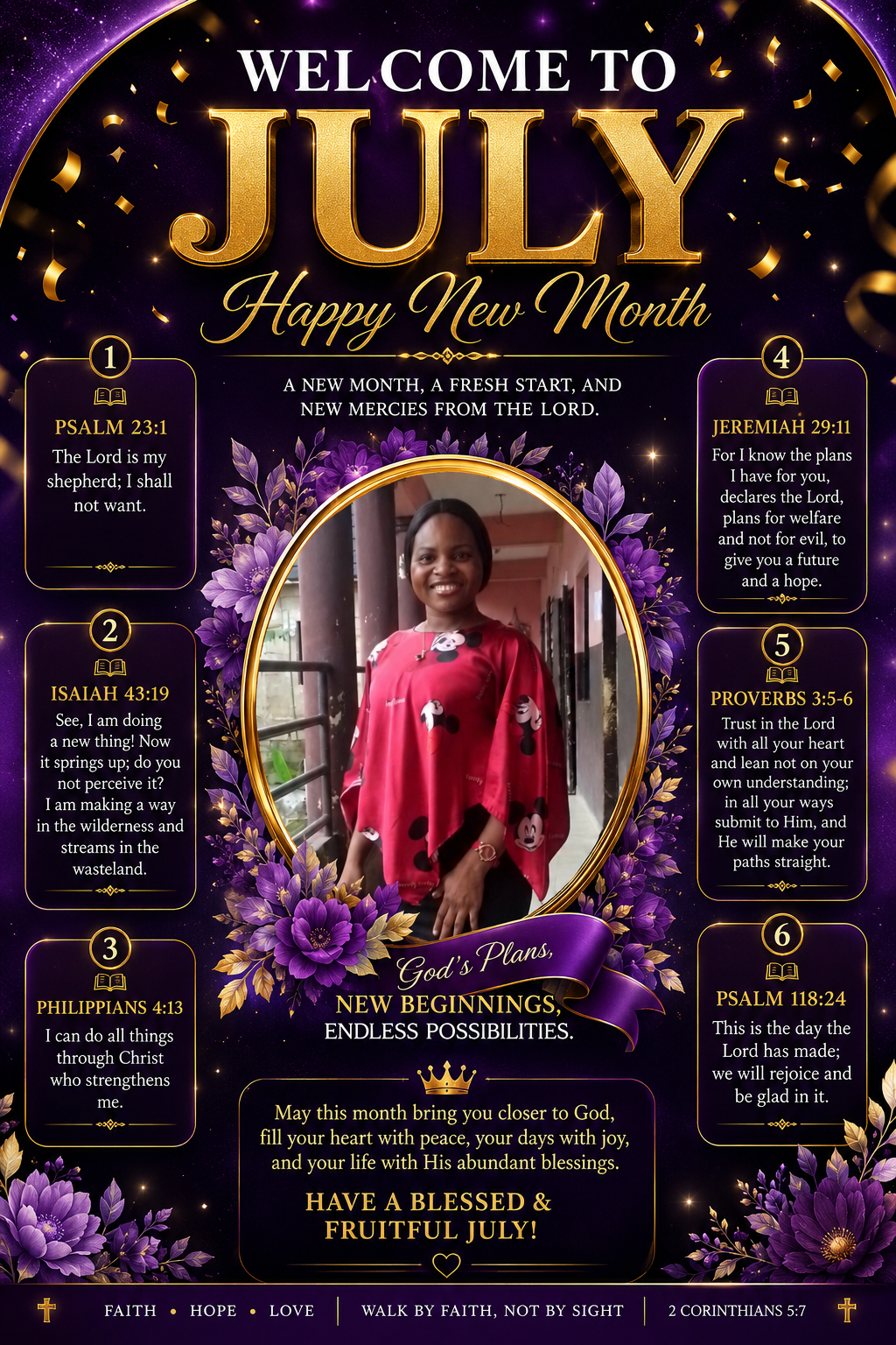 Happy New Month My Beautiful Family