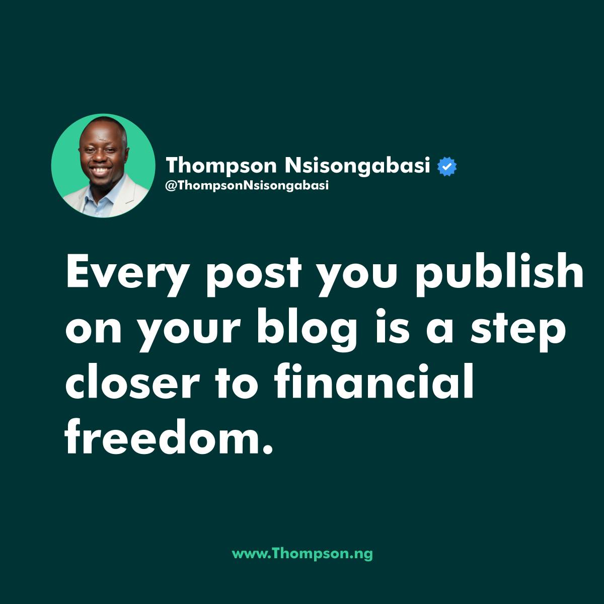 Post by Thompson Nsisongabasi