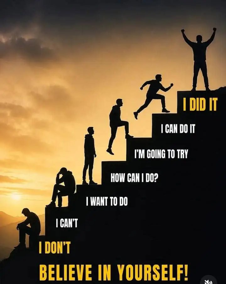 The only thing that can keep you going through the life journey is to believe in yourself.
In no tim...