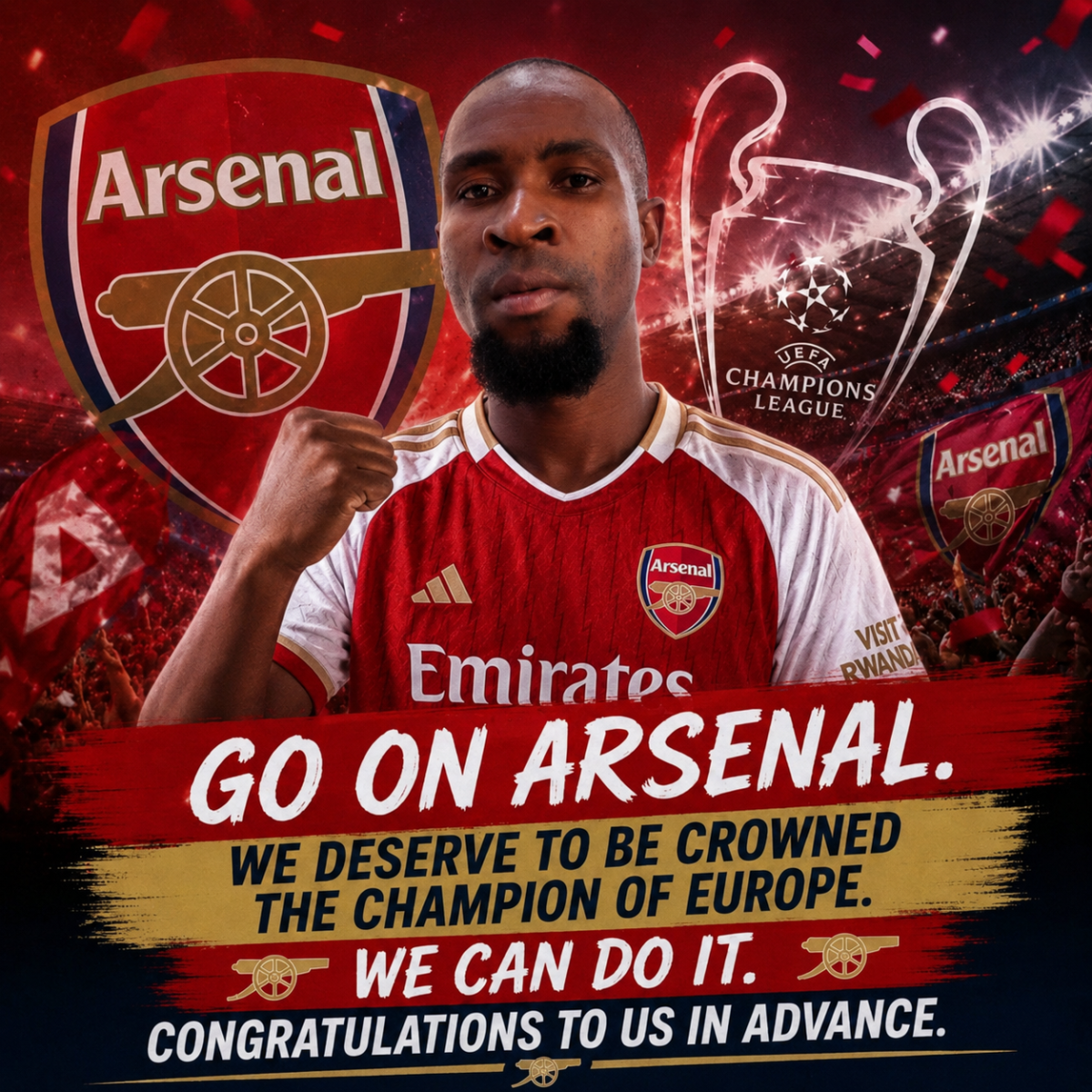 π₯ GO ON ARSENAL! π΄βͺ
This is more than just football β this is passion, belief, and destiny.
Thro...