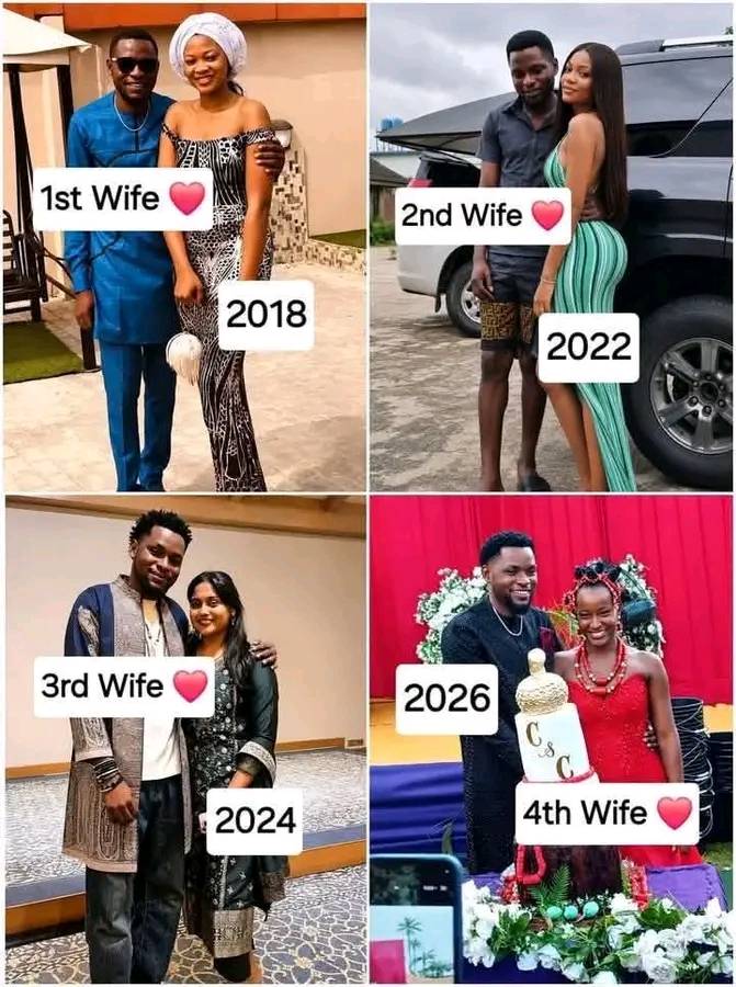 💔 2018 ➡️ 2026… LOVE OR LESSON? 🤔
From 1st wife ❤️ to 4th wife ❤️ in just a few years…
Is this gro...