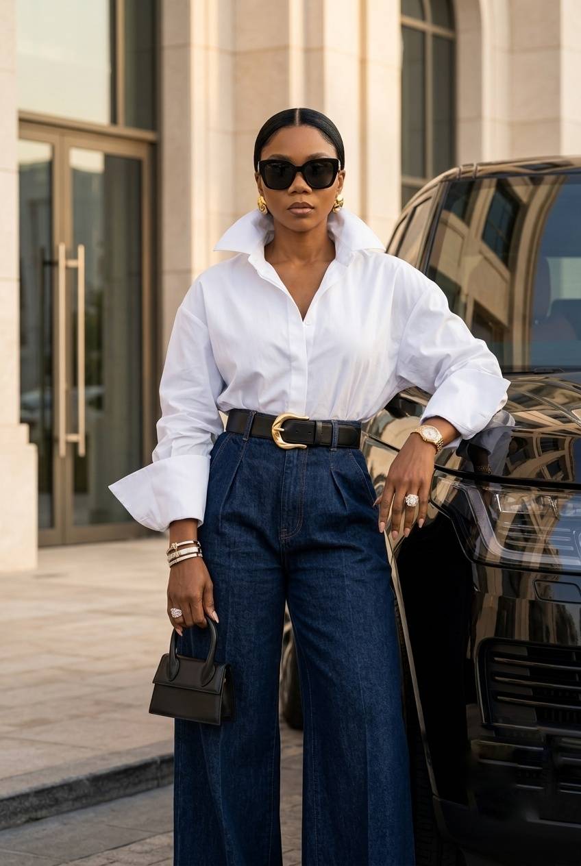 Not every powerful woman is wearing a gown.
Sometimes she wears denim, sunglasses, and the kind of...