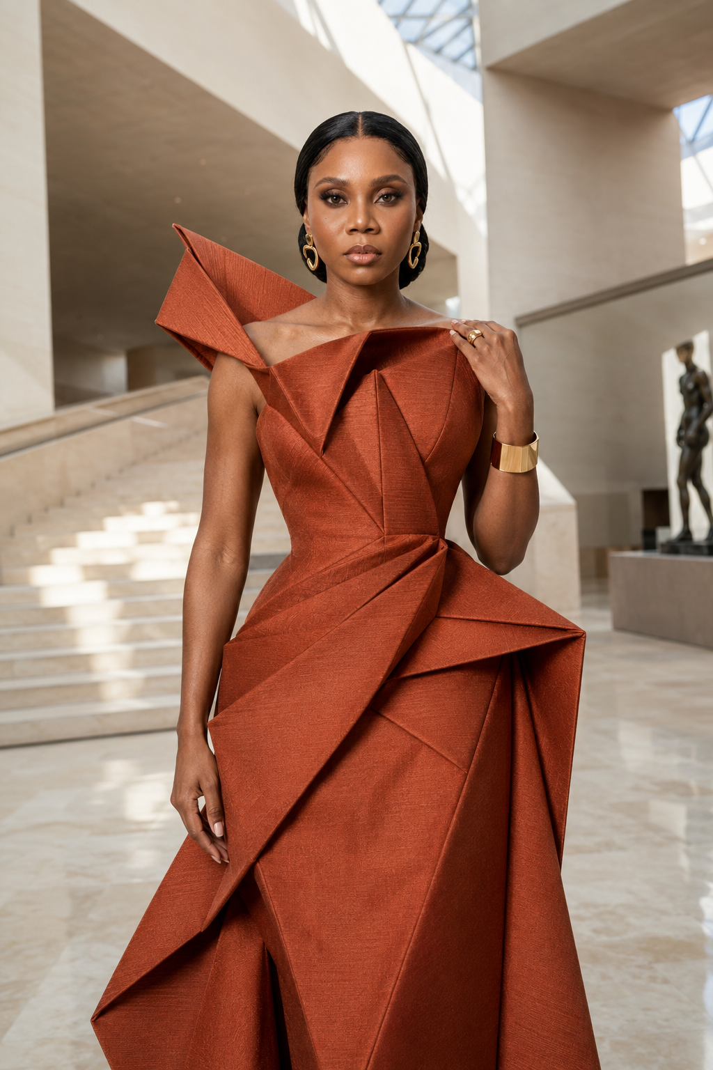 Origami Couture Gown | Architectural Luxury Fashion Inspiration